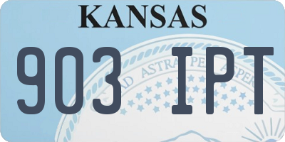 KS license plate 903IPT