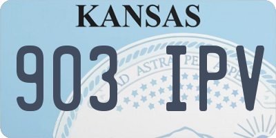 KS license plate 903IPV