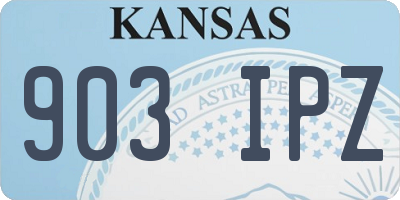 KS license plate 903IPZ