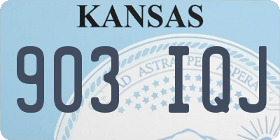 KS license plate 903IQJ