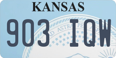 KS license plate 903IQW