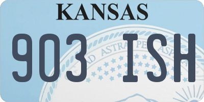 KS license plate 903ISH
