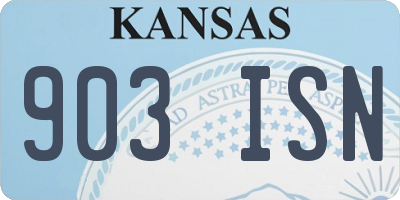 KS license plate 903ISN
