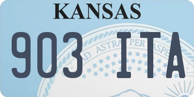 KS license plate 903ITA
