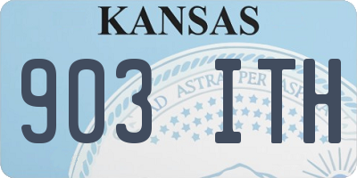 KS license plate 903ITH