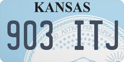 KS license plate 903ITJ