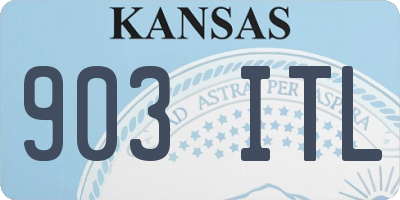 KS license plate 903ITL