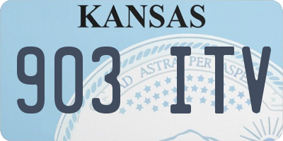 KS license plate 903ITV