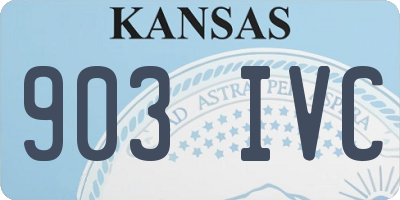 KS license plate 903IVC