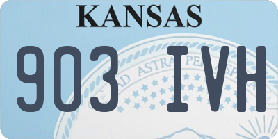 KS license plate 903IVH