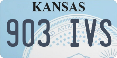 KS license plate 903IVS