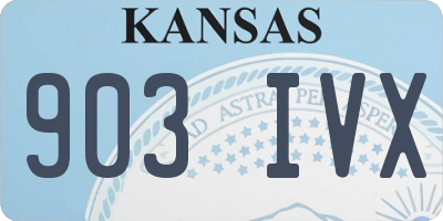 KS license plate 903IVX