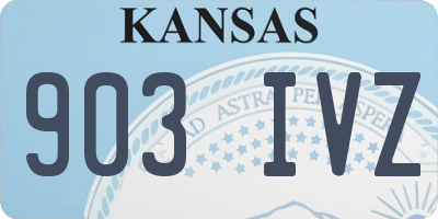KS license plate 903IVZ