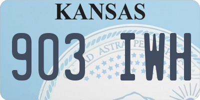 KS license plate 903IWH