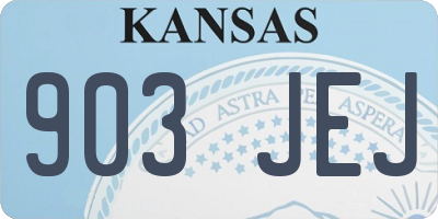 KS license plate 903JEJ