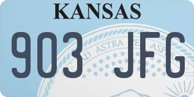 KS license plate 903JFG