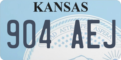 KS license plate 904AEJ