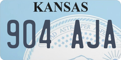 KS license plate 904AJA