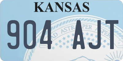 KS license plate 904AJT