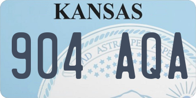 KS license plate 904AQA