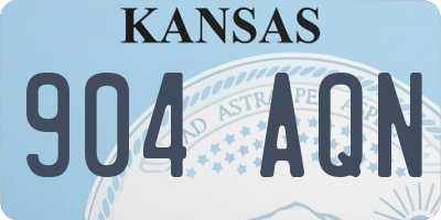 KS license plate 904AQN