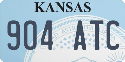 KS license plate 904ATC