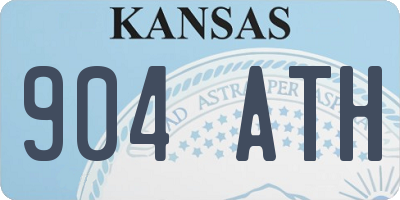 KS license plate 904ATH