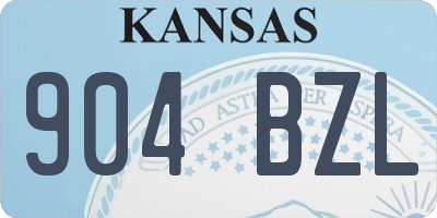 KS license plate 904BZL