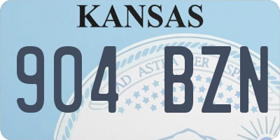 KS license plate 904BZN