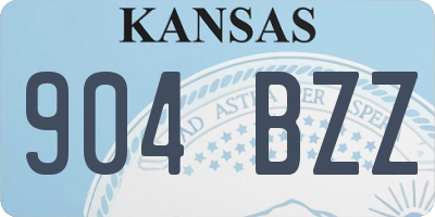 KS license plate 904BZZ