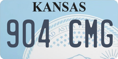 KS license plate 904CMG
