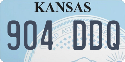 KS license plate 904DDQ