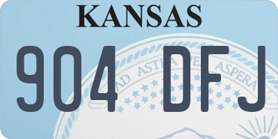 KS license plate 904DFJ