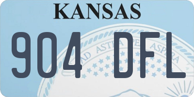 KS license plate 904DFL