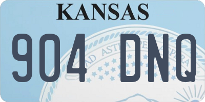KS license plate 904DNQ