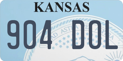 KS license plate 904DOL