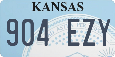 KS license plate 904EZY