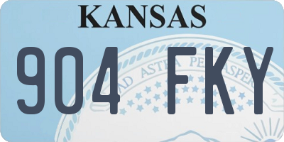 KS license plate 904FKY