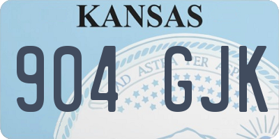 KS license plate 904GJK