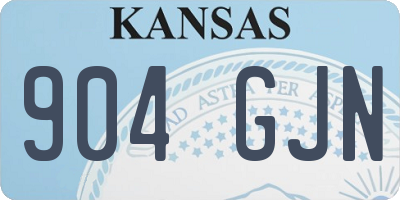 KS license plate 904GJN