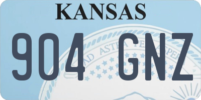 KS license plate 904GNZ