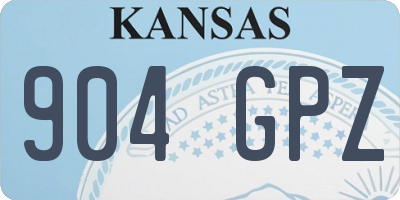 KS license plate 904GPZ