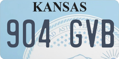 KS license plate 904GVB