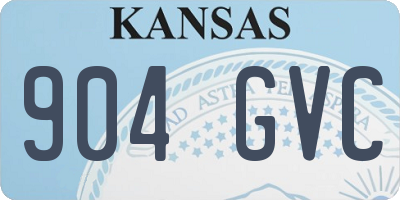 KS license plate 904GVC