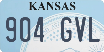 KS license plate 904GVL