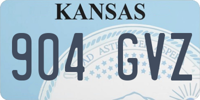 KS license plate 904GVZ