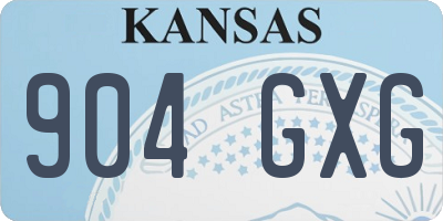 KS license plate 904GXG