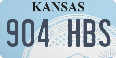 KS license plate 904HBS