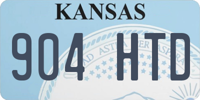 KS license plate 904HTD