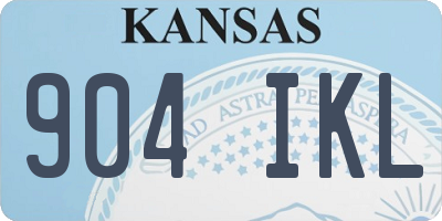 KS license plate 904IKL